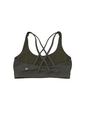 lululemon athletica sage green olive green sports bra sz 8